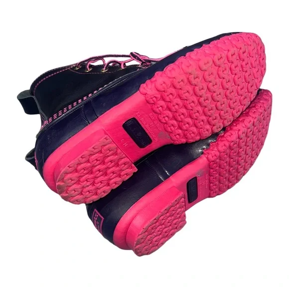 ⭐ L.L. Bean Duck Boots | Pink & Navy | Lightly Used ⭐ - Picture 10 of 12